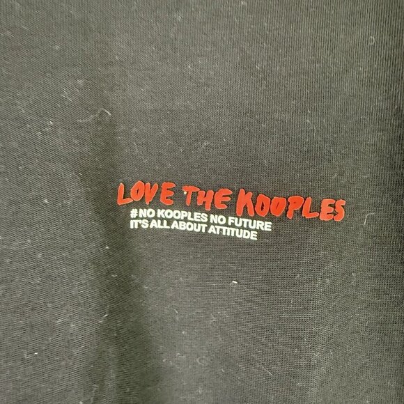 The Kooples Shirt Mens Small Black Love The Kooples Graphic Tee T-Shirt Attitude - Picture 3 of 8